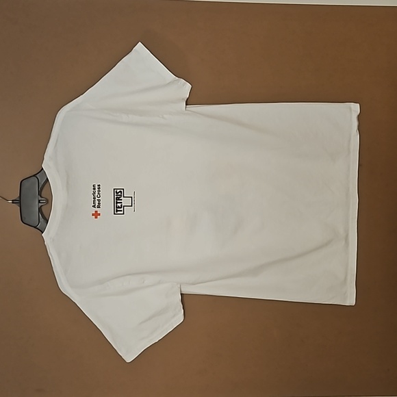 Tetris American Red Cross collab donation gift graphic tee Med. OG gamer - Picture 3 of 7
